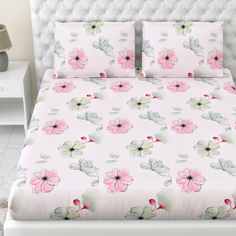 Tencel 300 TC Bedsheet Rosaria Luxe, Multicolor