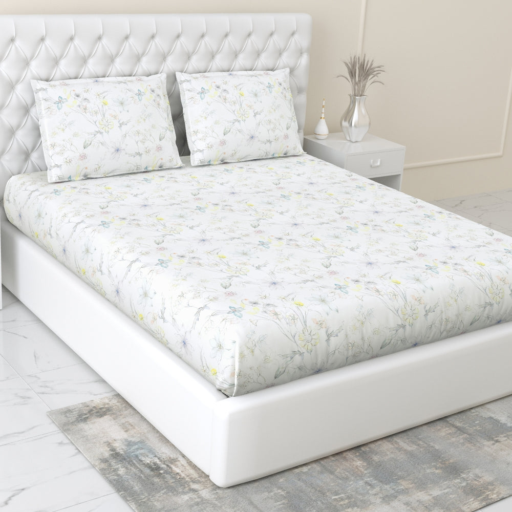 300 TC Tencel Bedsheet Bloomea, Multicolor