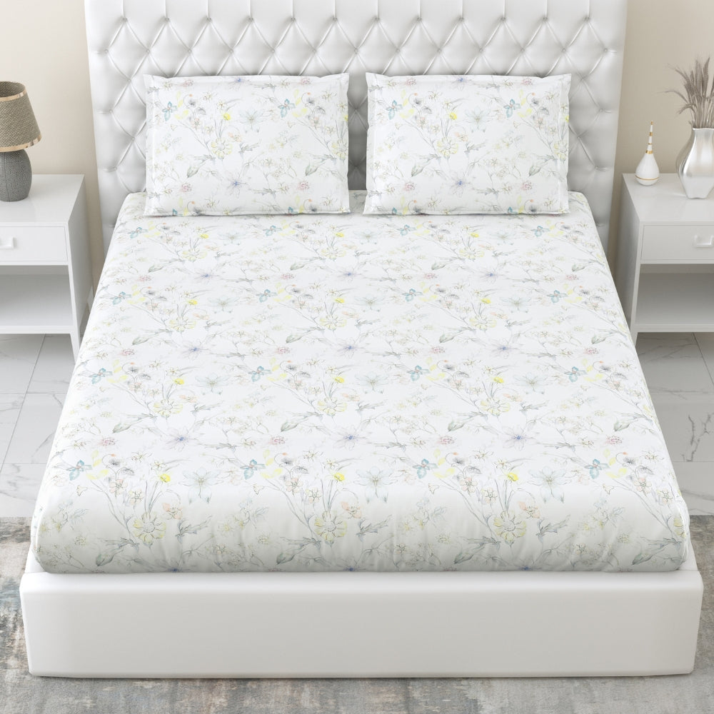 300 TC Tencel Bedsheet Bloomea, Multicolor