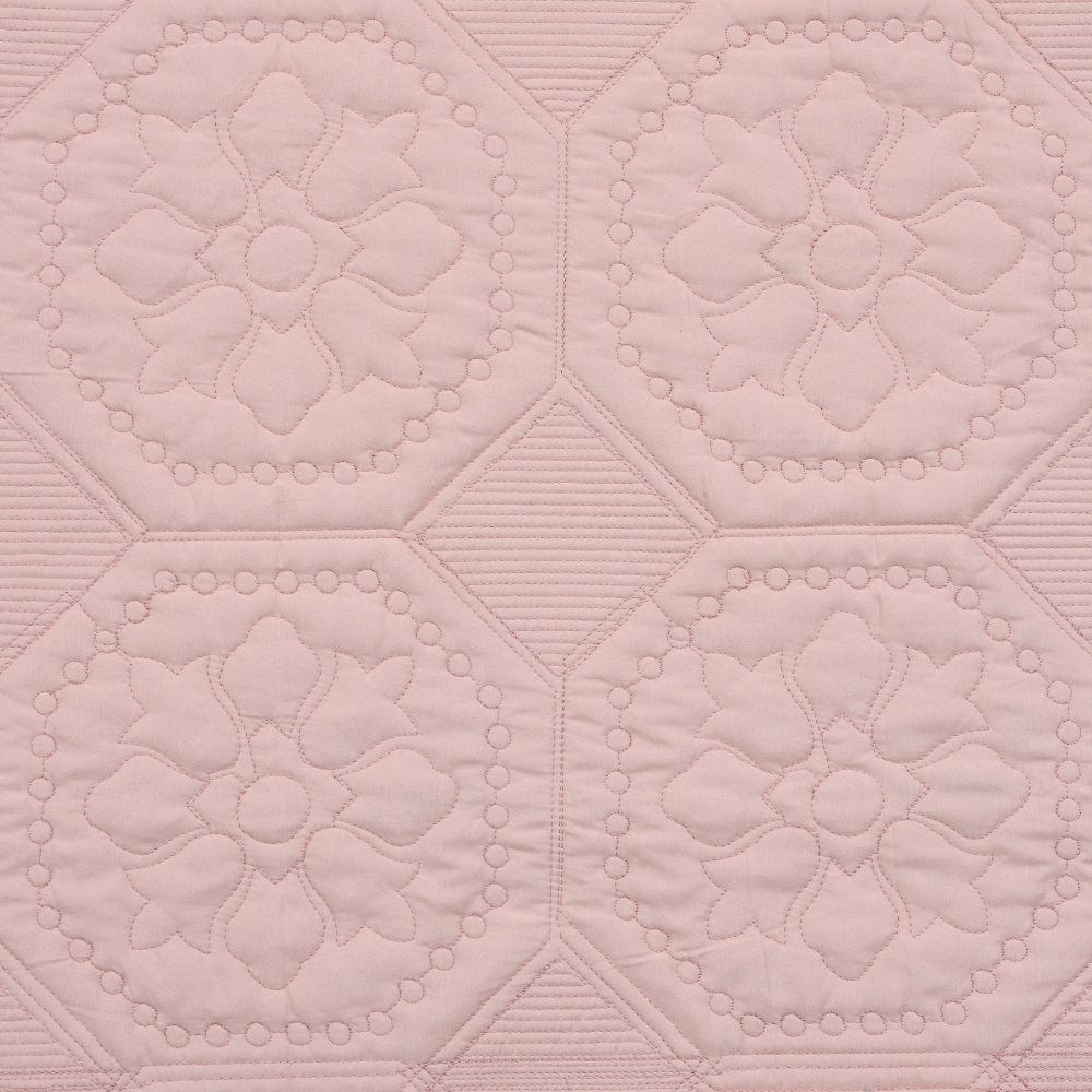 Quilted Bedcover, Rose Haze