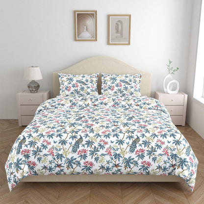 Regal Bloom 100% Cotton Double Size Bedsheet, 144 TC