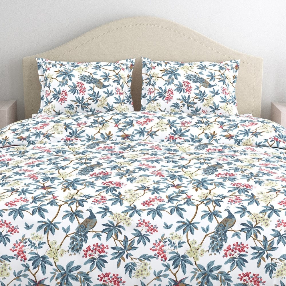 Regal Bloom 100% Cotton Double Size Bedsheet, 144 TC