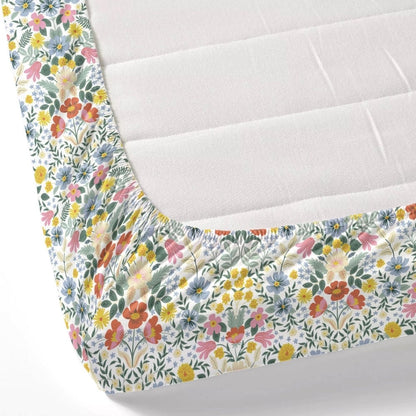 Royal Bloomscape 100% Cotton Double Fitted Bedsheet, 144 TC
