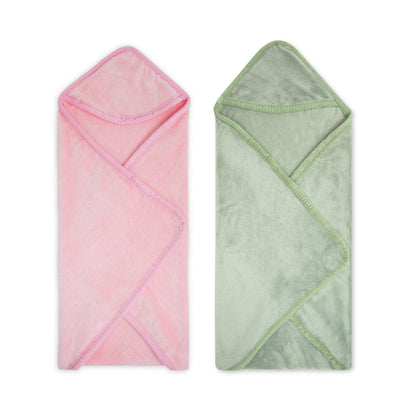 Super Soft Plush Baby Hooded Flannel Blanket ( 0 - 6 Months)