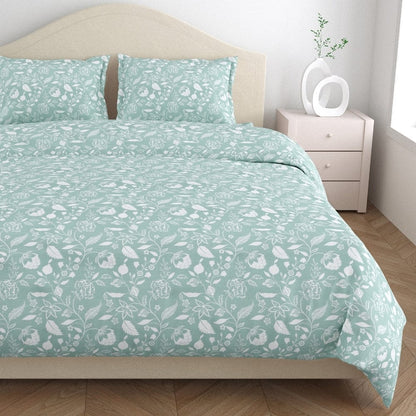 Sapphire Hues 186 TC Cotton 100% Printed Flat King Bedsheet