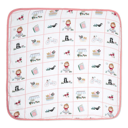 Cotton Muslin-Terry Hooded Towel ( Newborn - 12 Months) - Scarlet On adventure