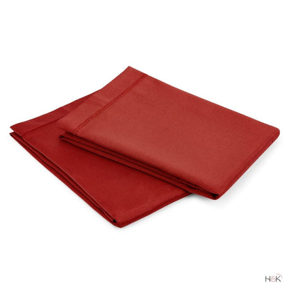 Satin Royale Scarlet Desire Red 300TC Satin 2 Pillow Cover