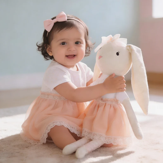 Lilly Cotton Bunny Rag doll