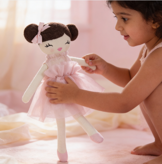 Olivia Cotton Ballerina Rag doll