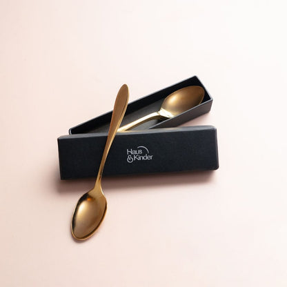 Stardust Champagne Gold stainless steel dinner spoon, set of 4