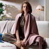 Ballet Blush Knitted Throw, Cameo Pink