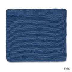 Ocean Ink Knitted, Throw Blue - Throw | haus & kinder
