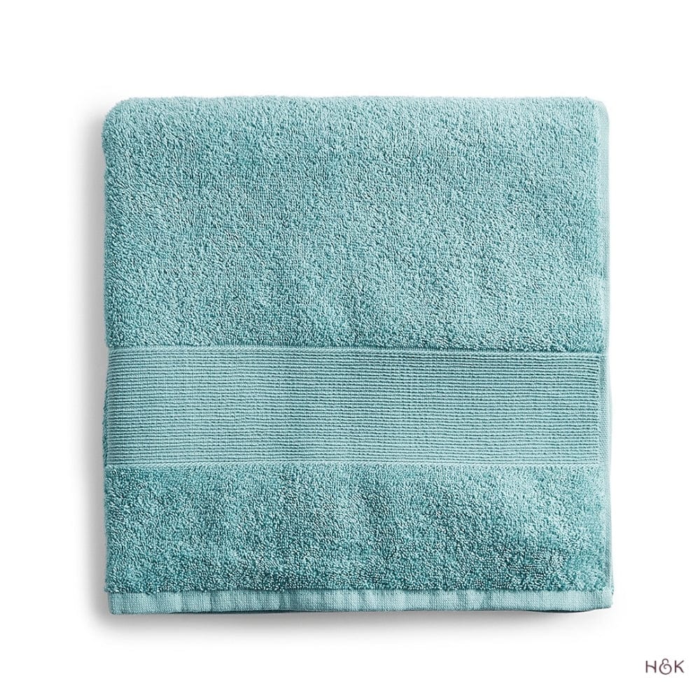 100% Cotton Harmony Combed Bath Set- Pack Of 6  (Coastal Blue, Taupe)