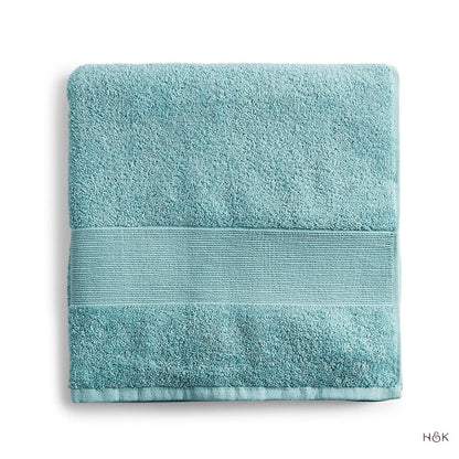 100% Cotton Harmony Combed Bath Set- Pack Of 6  (Coastal Blue, Taupe)