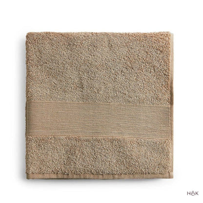 100% Cotton Harmony Combed Bath Set- Pack Of 6  (Coastal Blue, Taupe)
