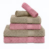 100% Cotton Harmony Combed Bath Set- Pack Of 6  (Cameo Pink, Taupe)