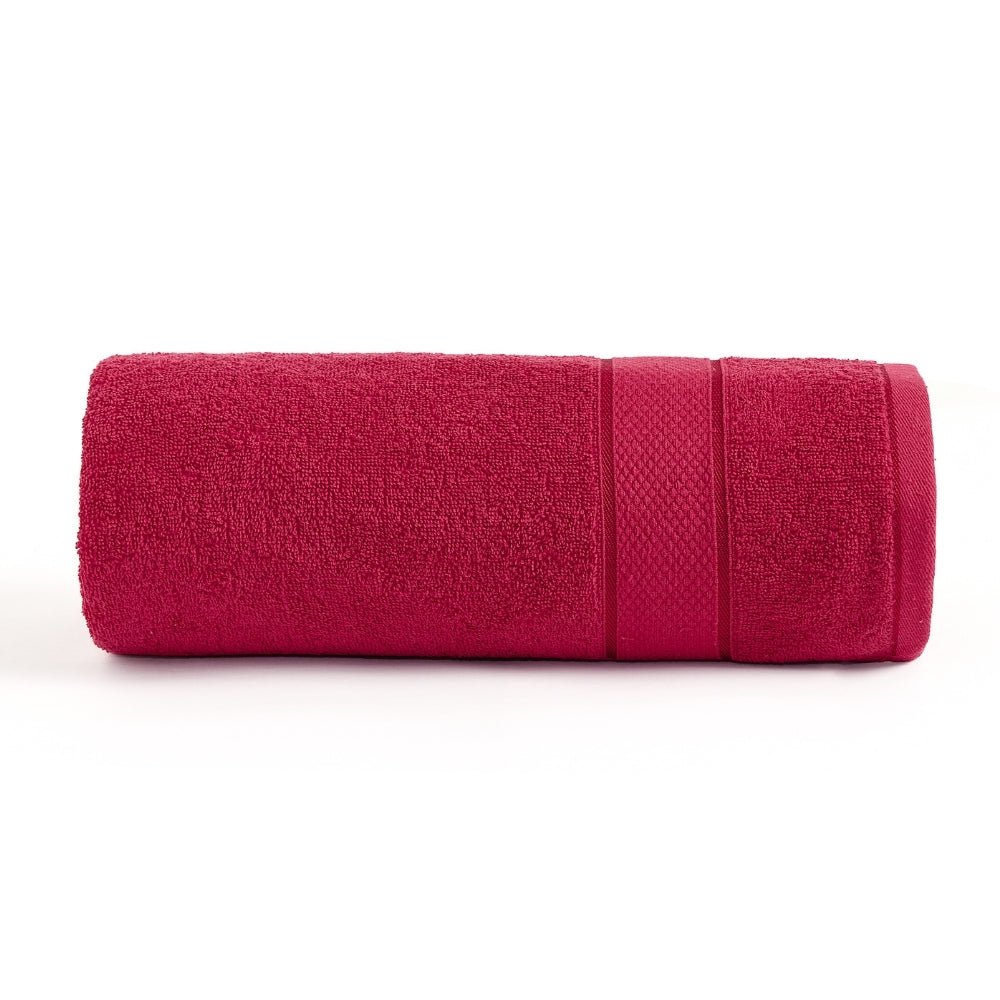 Bliss 100% Cotton Bath Towel Set of 2 – Raspberry & Taupe - Bath Towel | haus & kinder