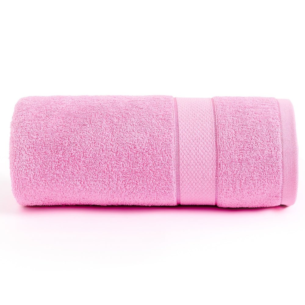 Bliss 100% Cotton Bath Towel Set of 2 – Navy & Pink - Bath Towel | haus & kinder