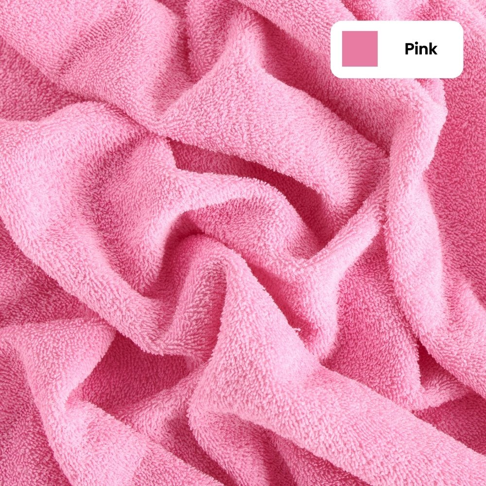 Bliss 100% Cotton Bath Towel Set of 2 – Navy & Pink - Bath Towel | haus & kinder