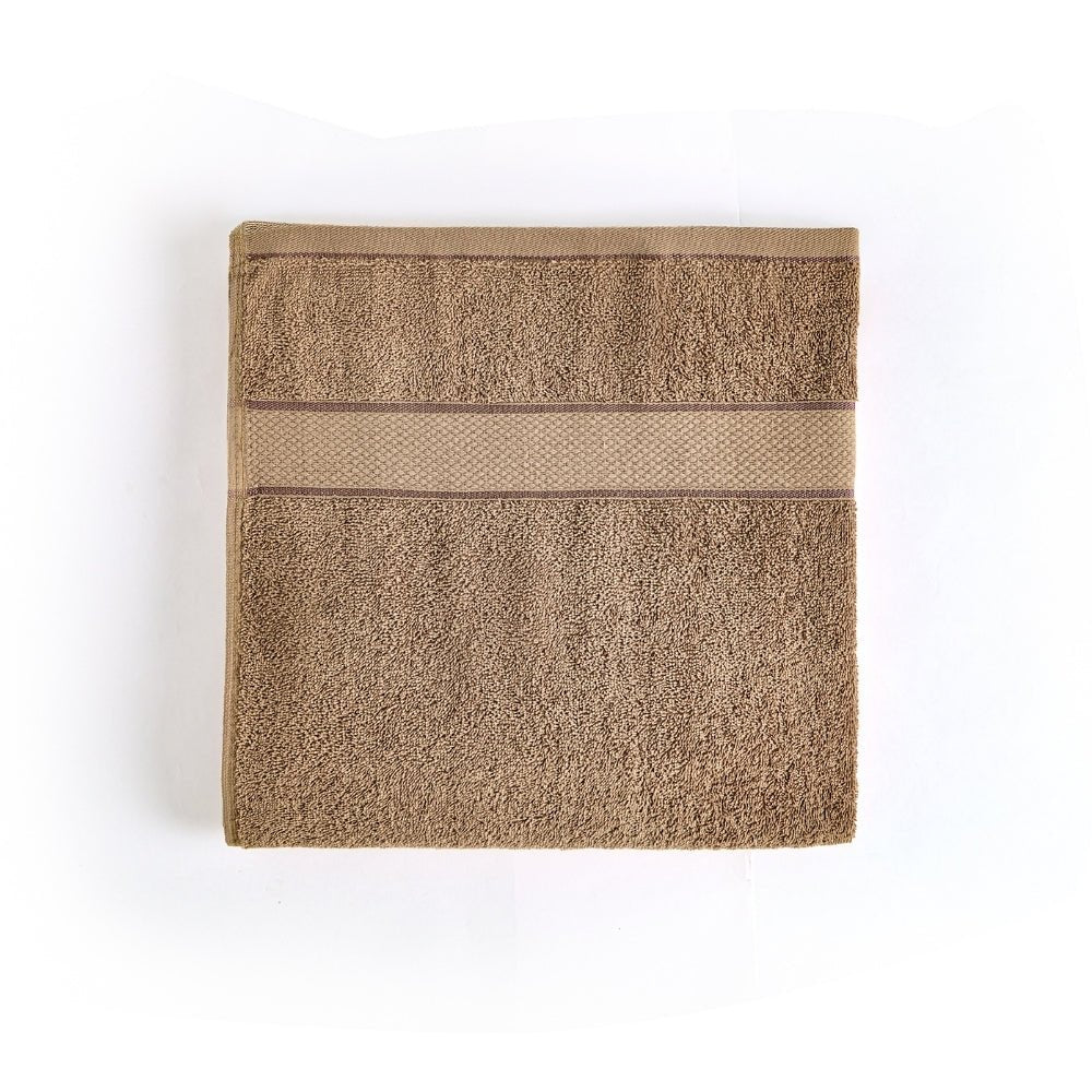 Bliss 100% Cotton Bath Towel Set of 2 – Mocha & Taupe - Bath Towel | haus & kinder