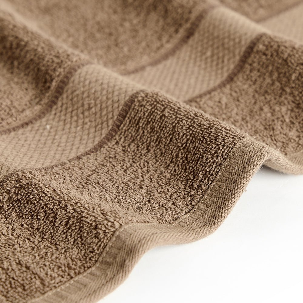 Bliss 100% Cotton Bath Towel Set of 2 – Mocha & Taupe - Bath Towel | haus & kinder