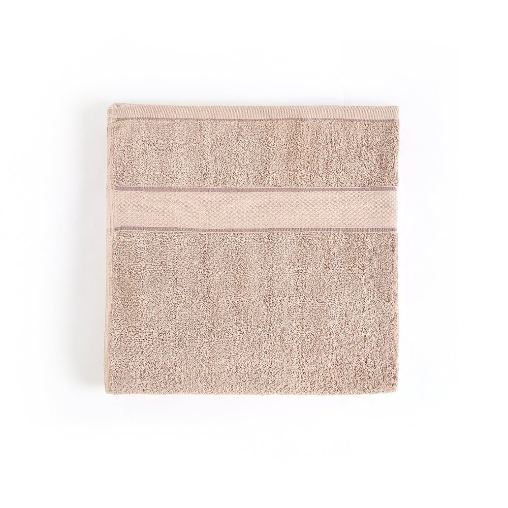 Bliss 100% Cotton Bath Towel Set of 2 – Mocha & Taupe - Bath Towel | haus & kinder
