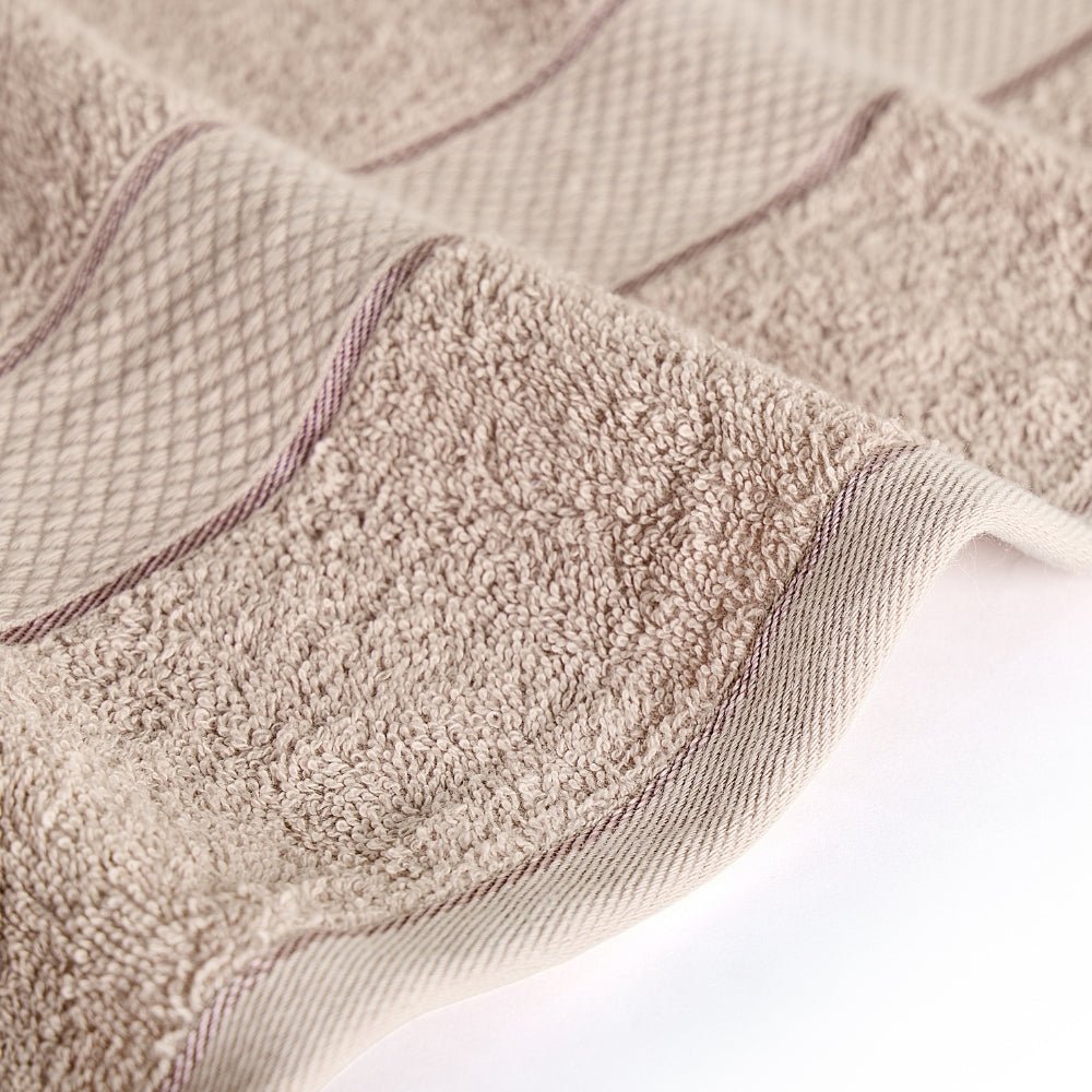 Bliss 100% Cotton Bath Towel Set of 2 – Mocha & Taupe - Bath Towel | haus & kinder
