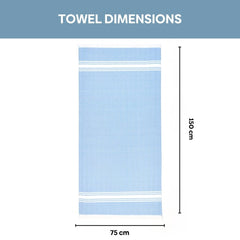 Calista 100% Cotton Bath Towel, Royal Blue - Bath Towel | haus & kinder