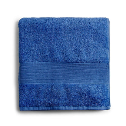 100% Cotton Harmony Combed Bath Towel- Pack Of 2  (Cobalt, Almond)