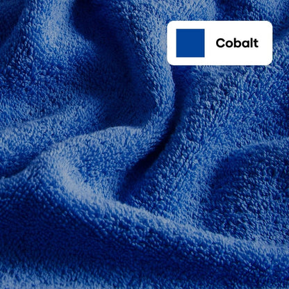 100% Cotton Harmony Combed Bath Towel- Pack Of 2  (Cobalt, Almond)