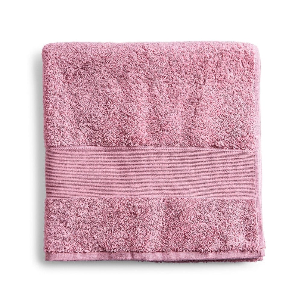 100% Cotton Harmony Combed Bath Towel Pack Of 2 - (Cameo Pink, Coastal Blue)