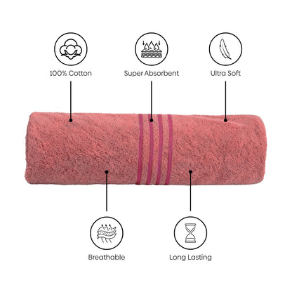 Oxford Bath Towel Pack Of 1, Apricot