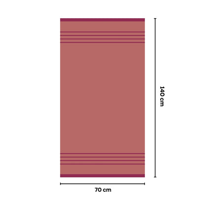 Oxford Bath Towel Pack Of 1, Apricot