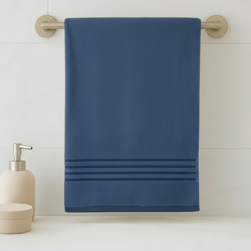 Oxford Bath Towel Pack Of 1, Blue