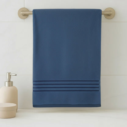 Oxford Bath Towel Pack Of 1, Blue
