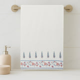 Regalia Waffle Blossom Whisper Bath Towel- White
