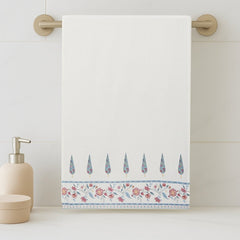 Regalia Waffle Blossom Whisper Bath Towel- White - Waffle Towel | haus & kinder