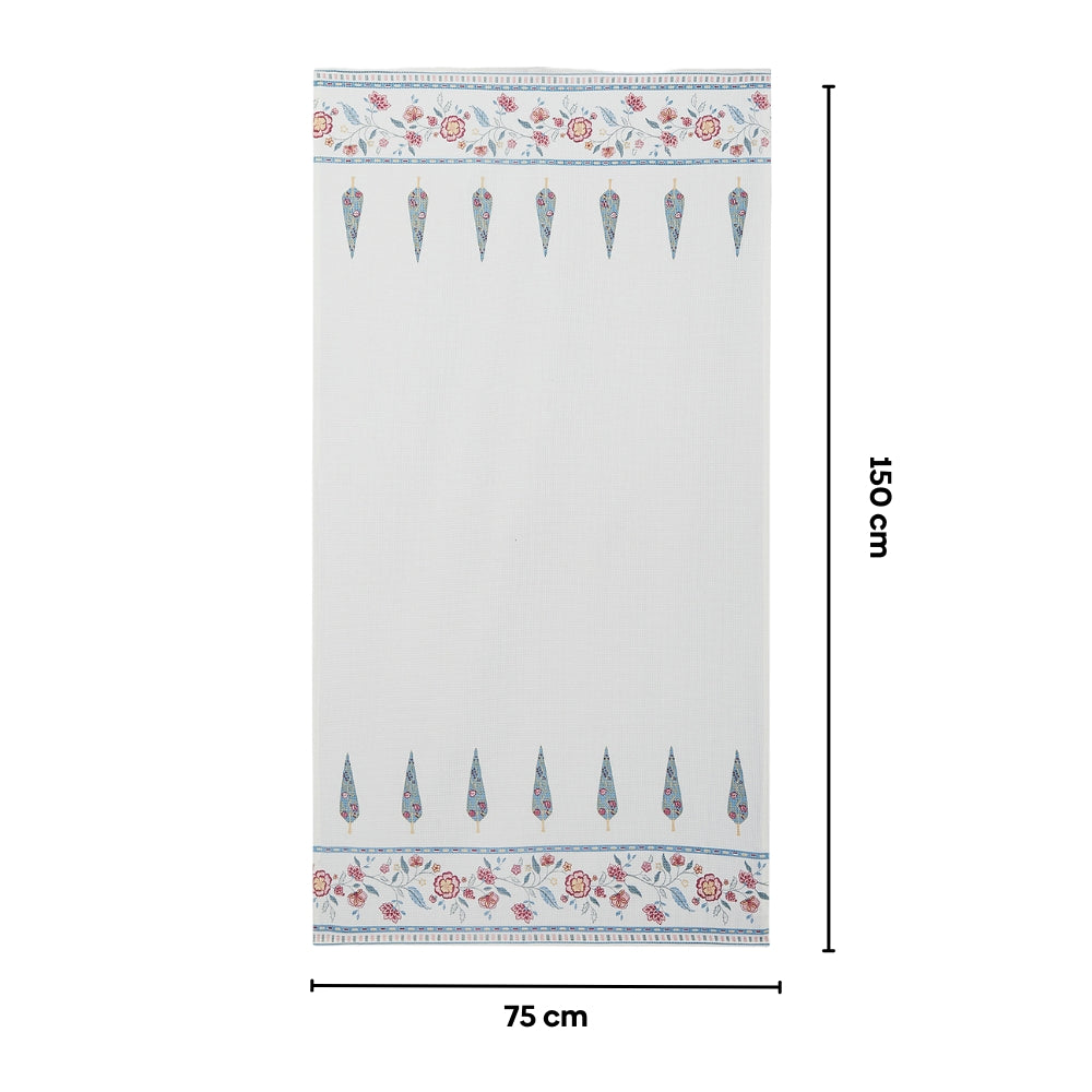 Regalia Waffle Blossom Whisper Bath Towel- White