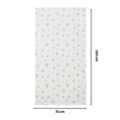 Regalia Waffle Floral Drift Bath Towel- White - Waffle Towel | haus & kinder