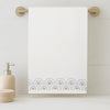 Regalia Waffle Scallop Bliss Bath Towel- White
