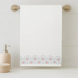 Regalia Waffle Scallop Bliss Bath Towel- White