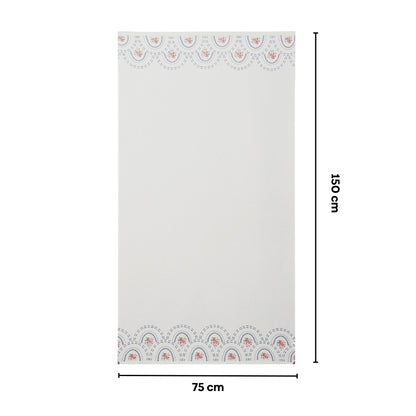 Regalia Waffle Scallop Bliss Bath Towel- White