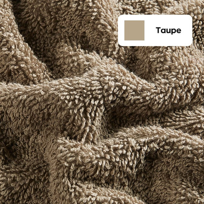 100% Cotton Harmony Combed Hand Towel- Pack Of 4  (Coastal Blue, Taupe)