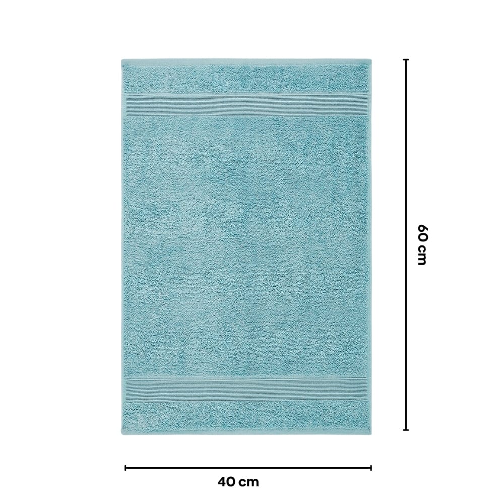 100% Cotton Harmony Combed Hand Towel- Pack Of 4  (Coastal Blue, Taupe)
