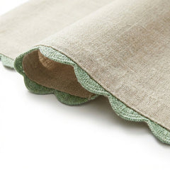 Botanique Clay Embroidered Table Placemats, Taupe (Pack of 2) - Table Linen | haus & kinder
