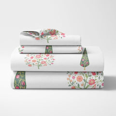 Tree of Life 186 TC Cotton 100% Printed Flat Double Bedsheet - Bedsheets | haus & kinder
