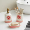 Blush & Briar Bathroom Set- Handpainted Blush & Briar