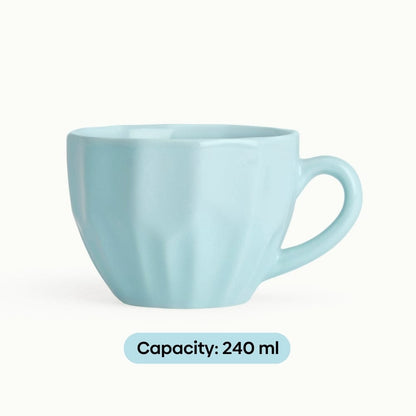 Bluewave ceramic cup, Set of 2