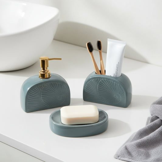 Minted Grace Bathroom Set- Mint