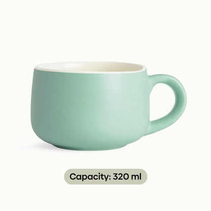 Ocean Green Ceramic Mug, Set of 2